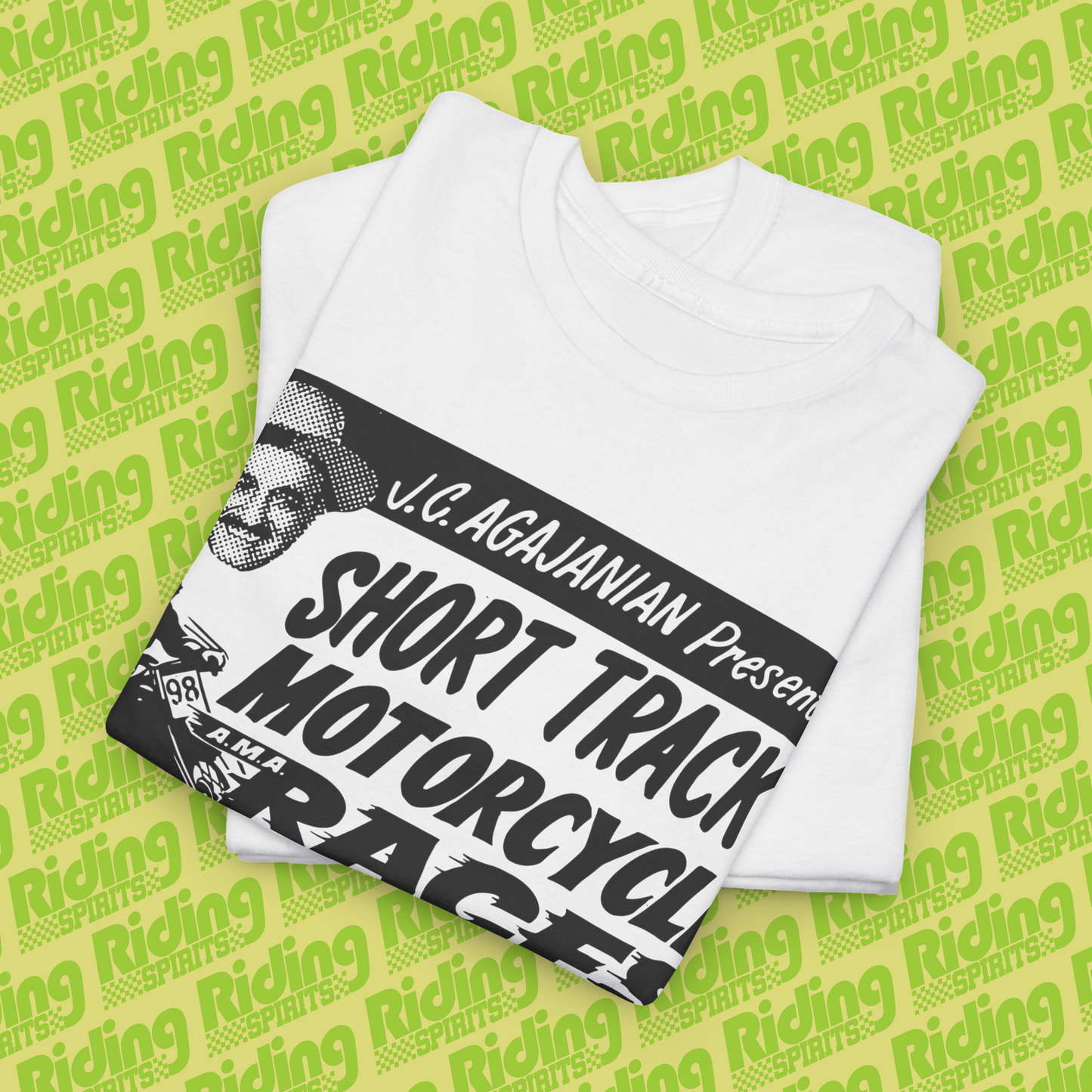 Vallejo Short track Retro 70s Flat track California Short Sleeve T-shirt