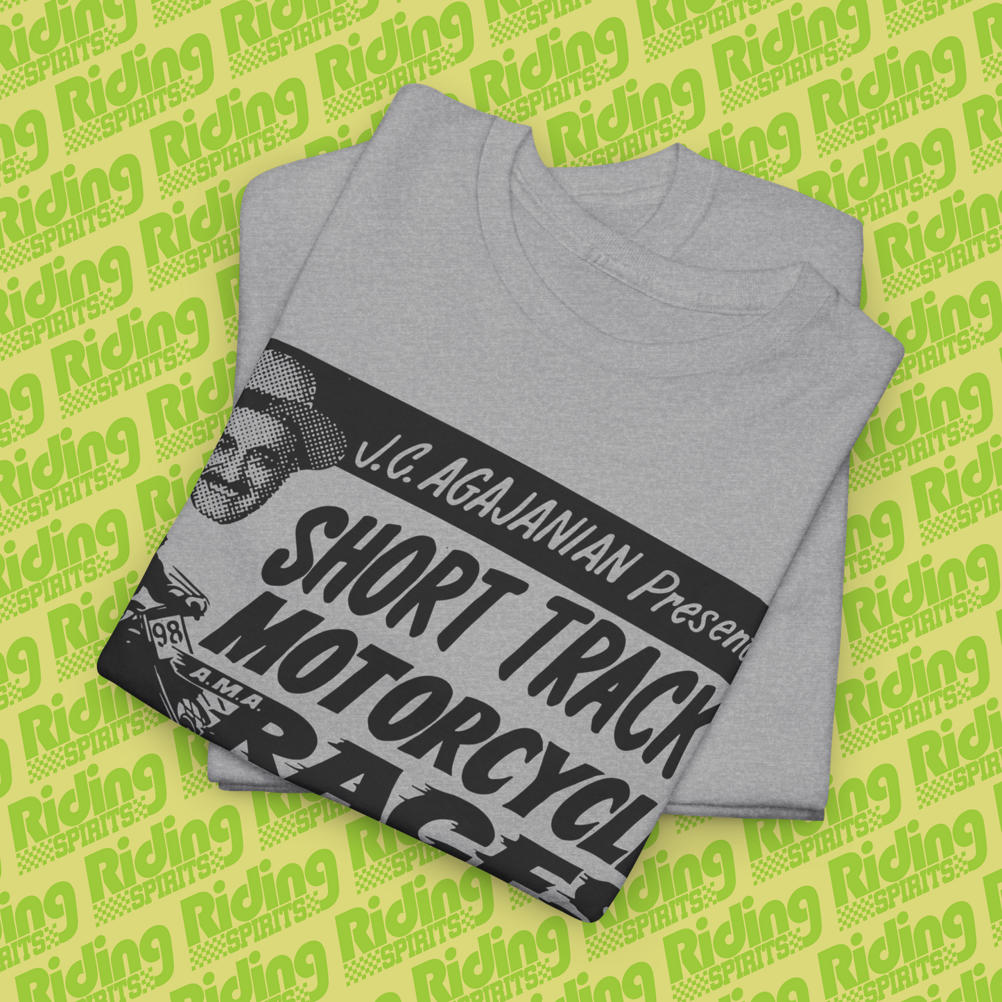 Vallejo Short track Retro 70s Flat track California Short Sleeve T-shirt