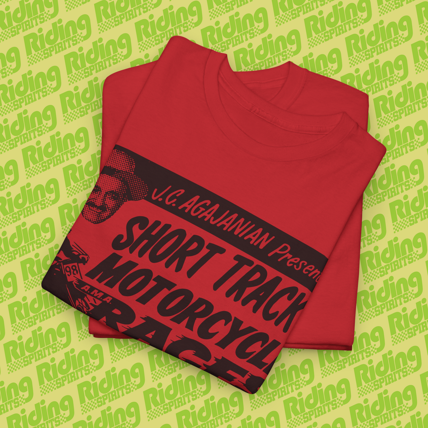 Vallejo Short track Retro 70s Flat track California Short Sleeve T-shirt