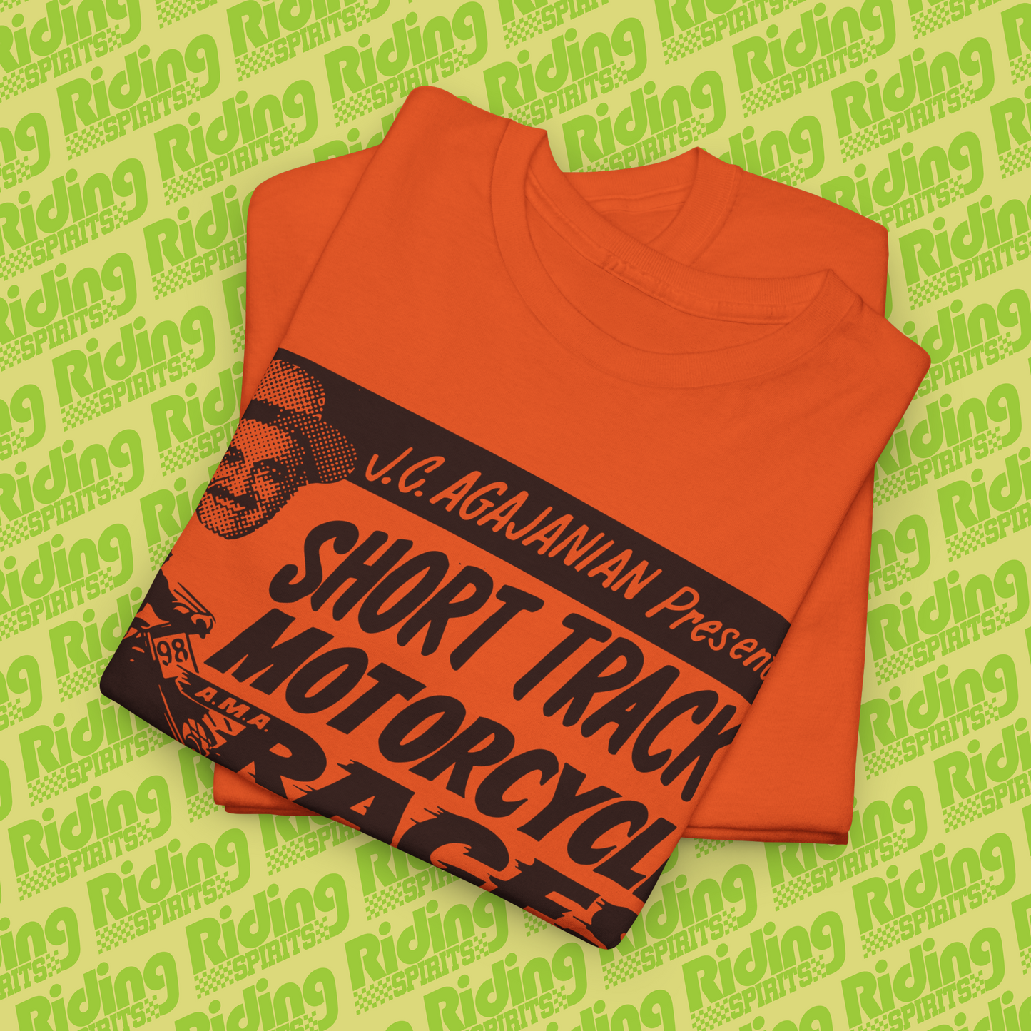 Vallejo Short track Retro 70s Flat track California Short Sleeve T-shirt