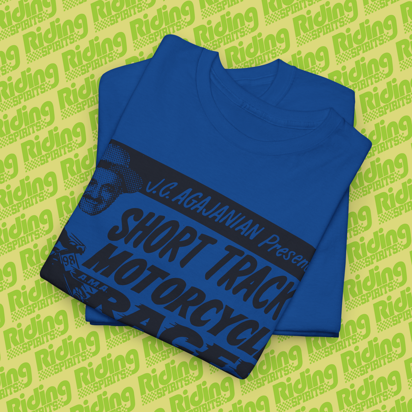 Vallejo Short track Retro 70s Flat track California Short Sleeve T-shirt