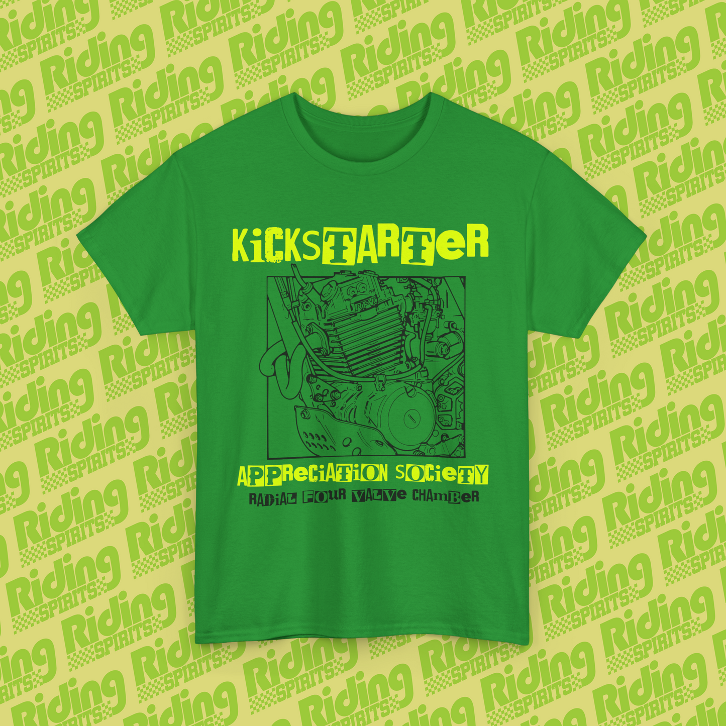 Kickstarter Appreciation Society. Radial Four Valve Chamber Short Sleeve T-shirt