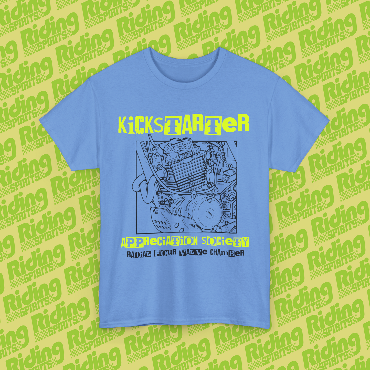 Kickstarter Appreciation Society. Radial Four Valve Chamber Short Sleeve T-shirt