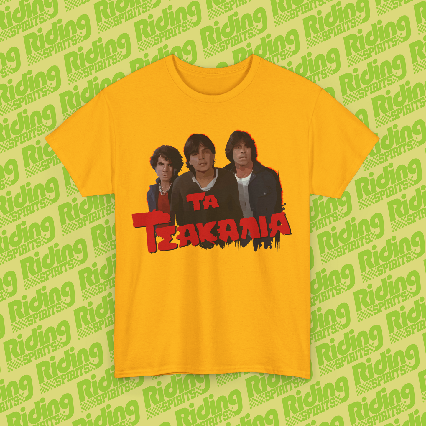 Ta Tsakalia Greek Cult 80s Cinema Short Sleeve T-Shirt