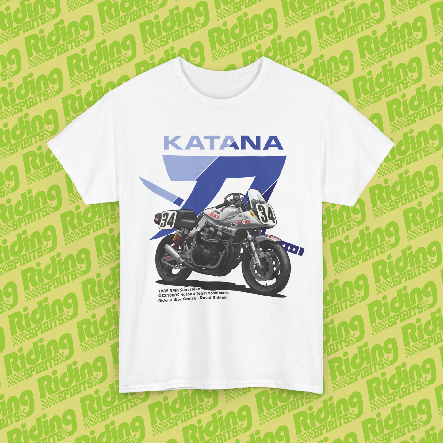GSX Katana AMA Superbike 1982 Short Sleeve T-shirt