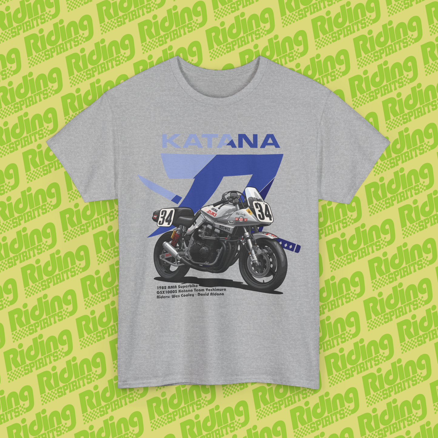 GSX Katana AMA Superbike 1982 Short Sleeve T-shirt