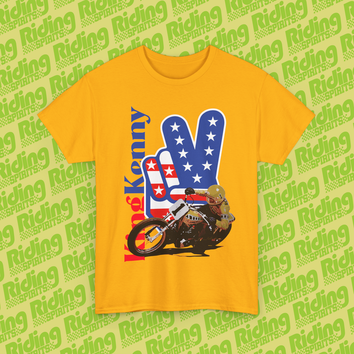 King Kenny Roberts Flat Track TZ750 Short Sleeve T-shirt