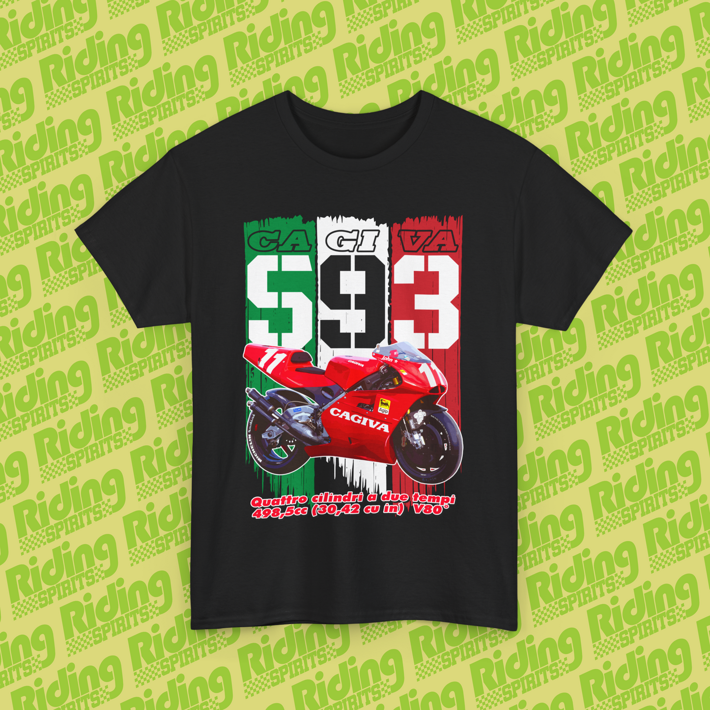 1993 C593 Cagiva GP500 Short Sleeve T-shirt