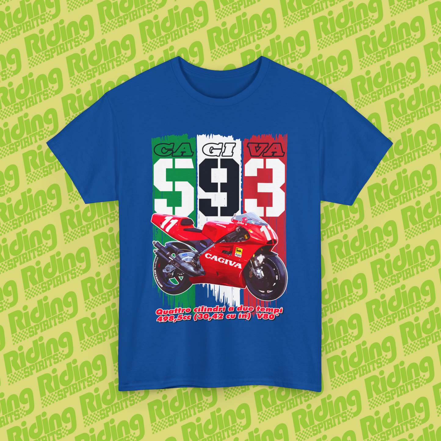 1993 C593 Cagiva GP500 Short Sleeve T-shirt