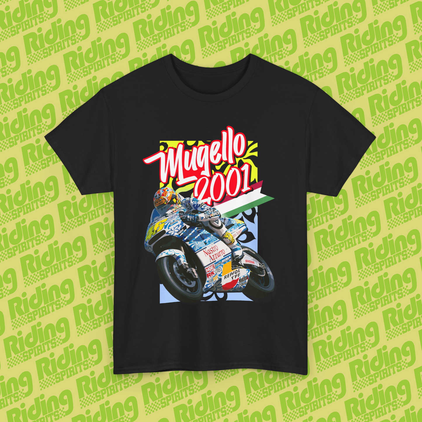 Rossi Mugello 2001 Hawaiian Theme Short Sleeve T-shirt
