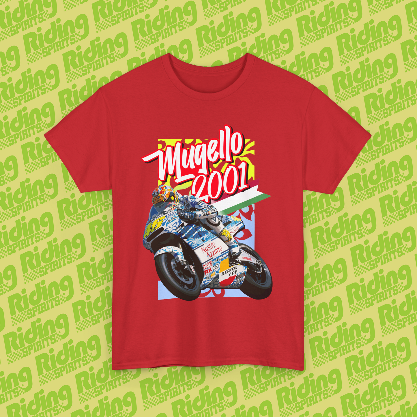 Rossi Mugello 2001 Hawaiian Theme Short Sleeve T-shirt