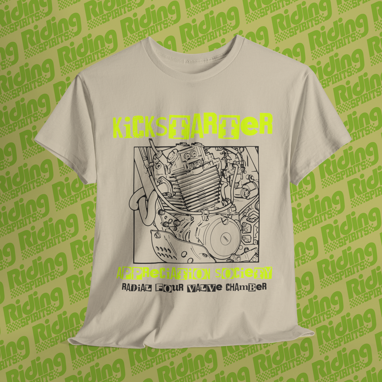 Kickstarter Appreciation Society. Radial Four Valve Chamber Short Sleeve T-shirt