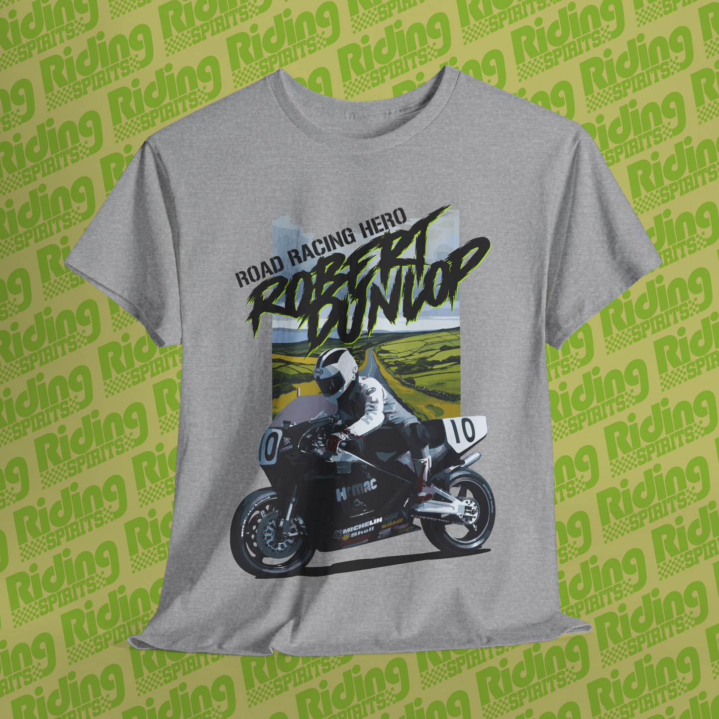 Robert Dunlop True Road Racer Short Sleeve T-shirt