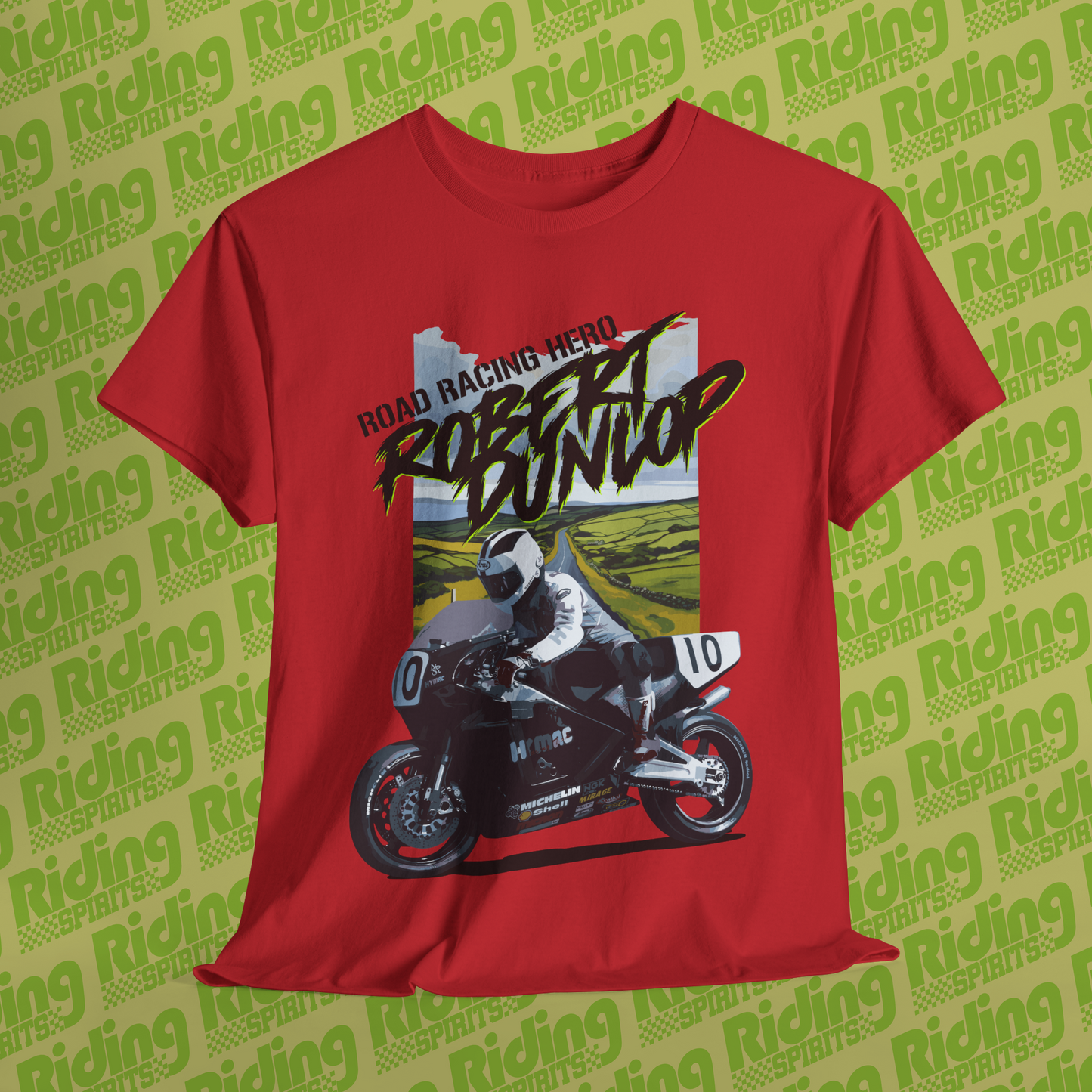 Robert Dunlop True Road Racer Short Sleeve T-shirt