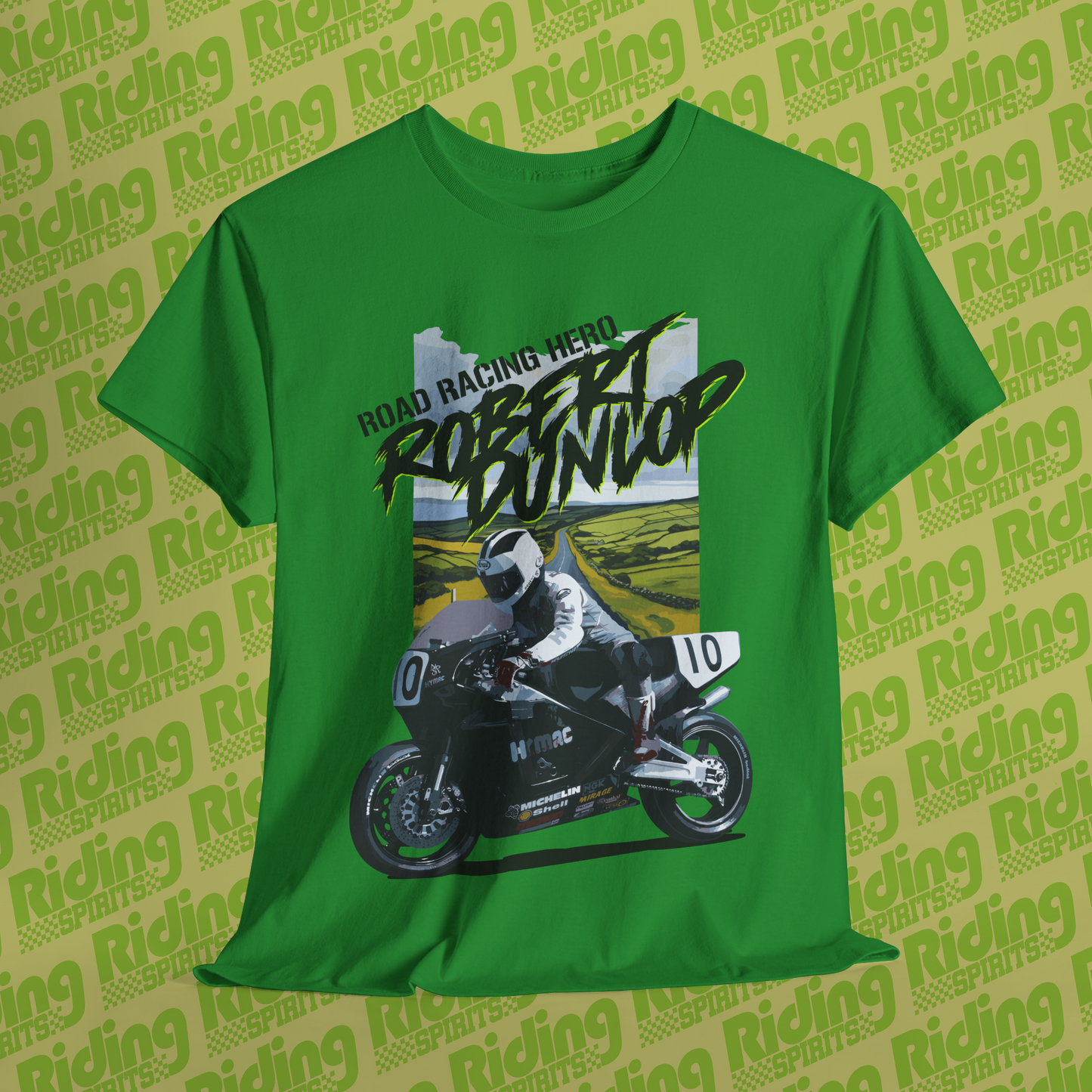 Robert Dunlop True Road Racer Short Sleeve T-shirt