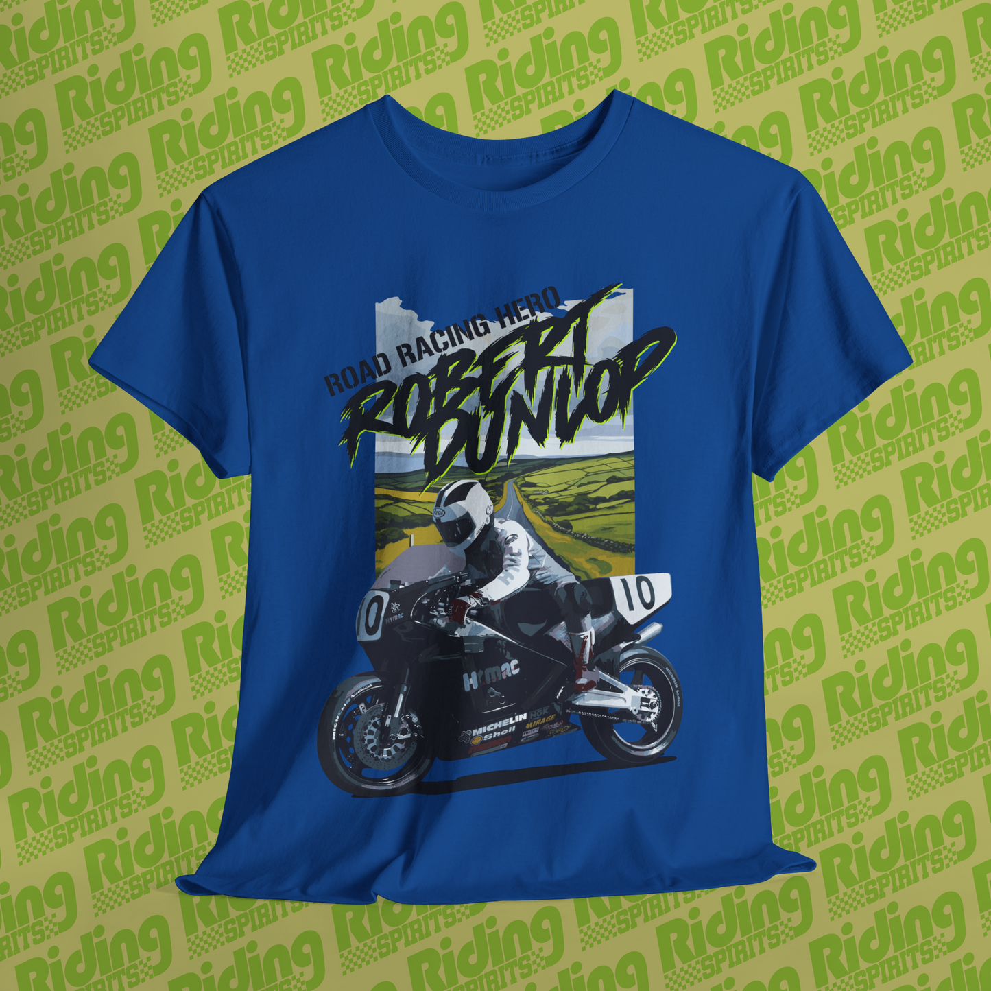 Robert Dunlop True Road Racer Short Sleeve T-shirt
