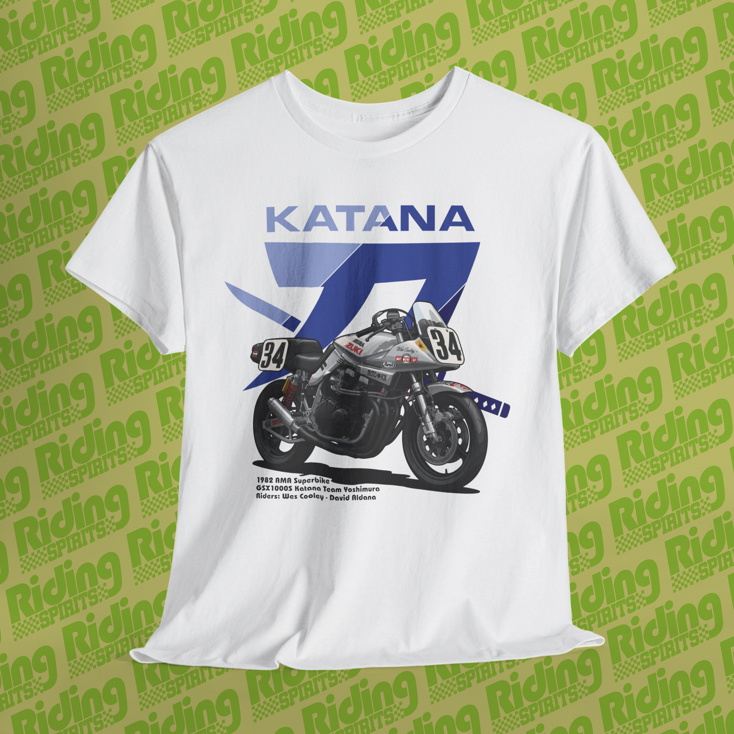 GSX Katana AMA Superbike 1982 Short Sleeve T-shirt