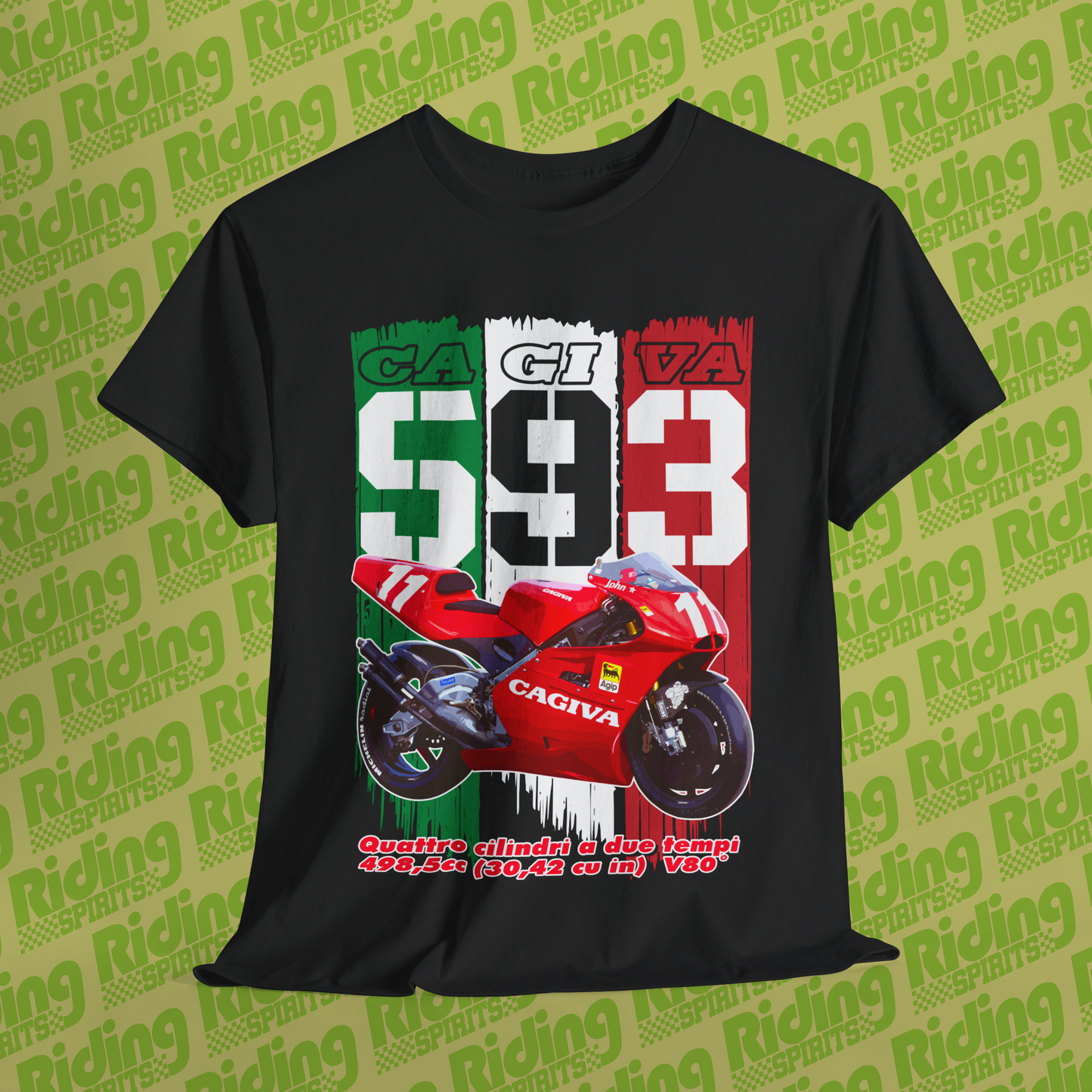 1993 C593 Cagiva GP500 Short Sleeve T-shirt