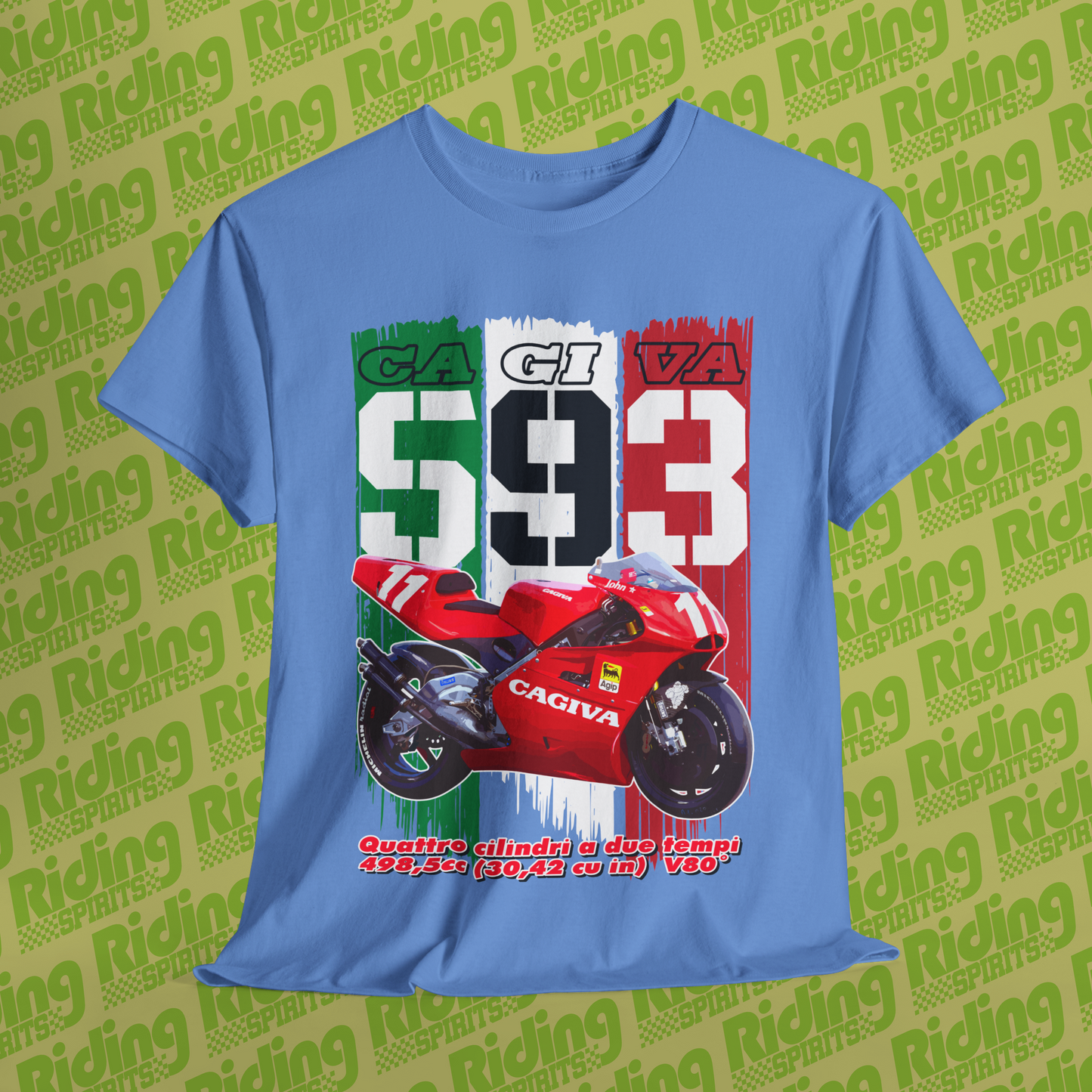 1993 C593 Cagiva GP500 Short Sleeve T-shirt