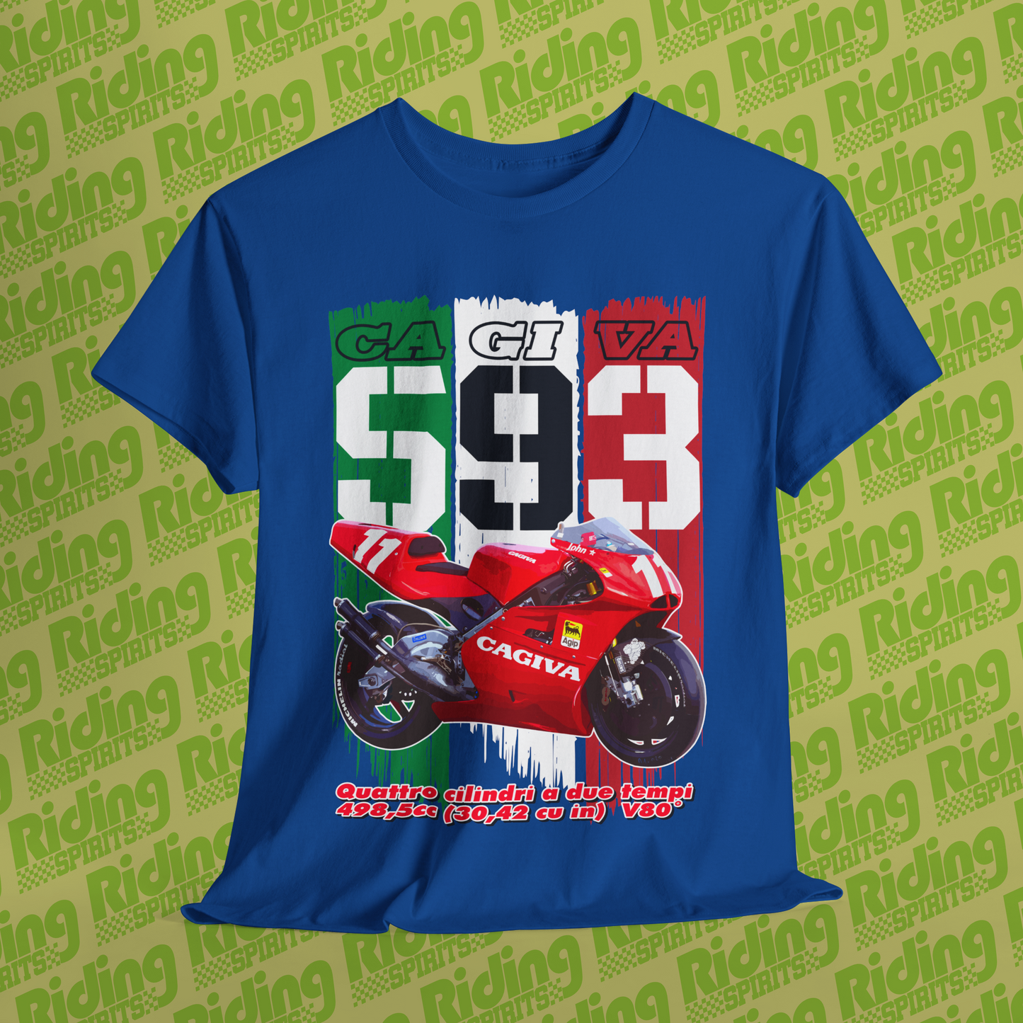 1993 C593 Cagiva GP500 Short Sleeve T-shirt