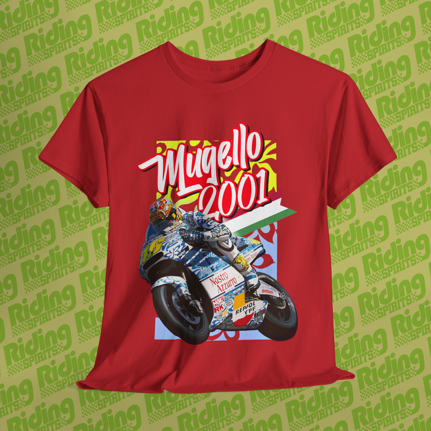 Rossi Mugello 2001 Hawaiian Theme Short Sleeve T-shirt