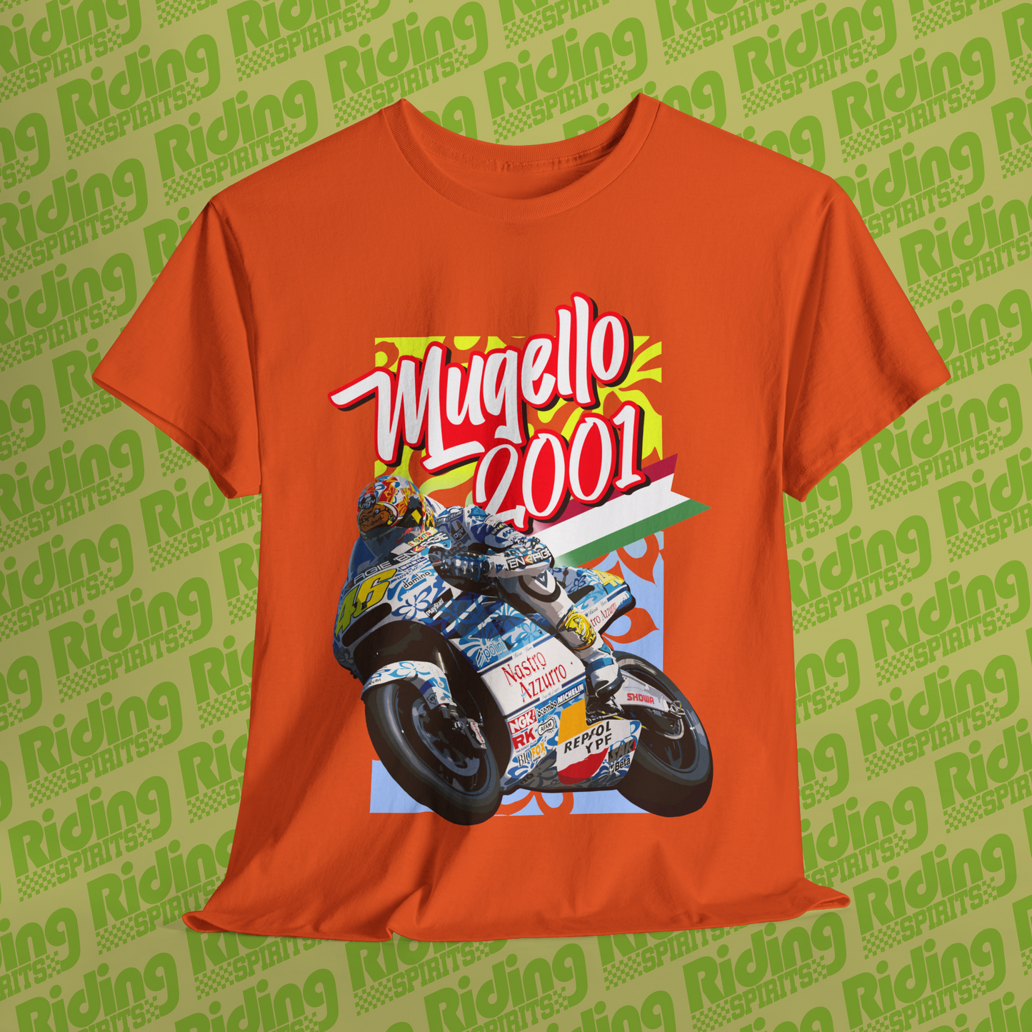 Rossi Mugello 2001 Hawaiian Theme Short Sleeve T-shirt
