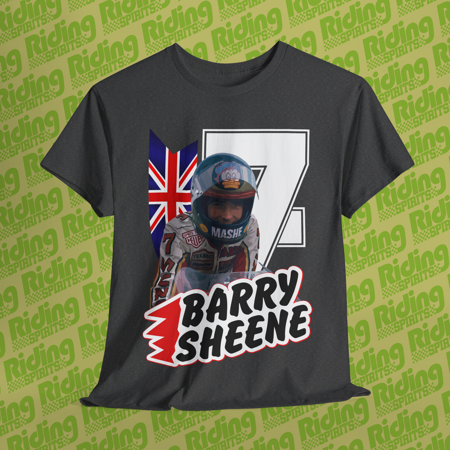 Barry Sheene Britain's World Champ Short sleeve T-shirt
