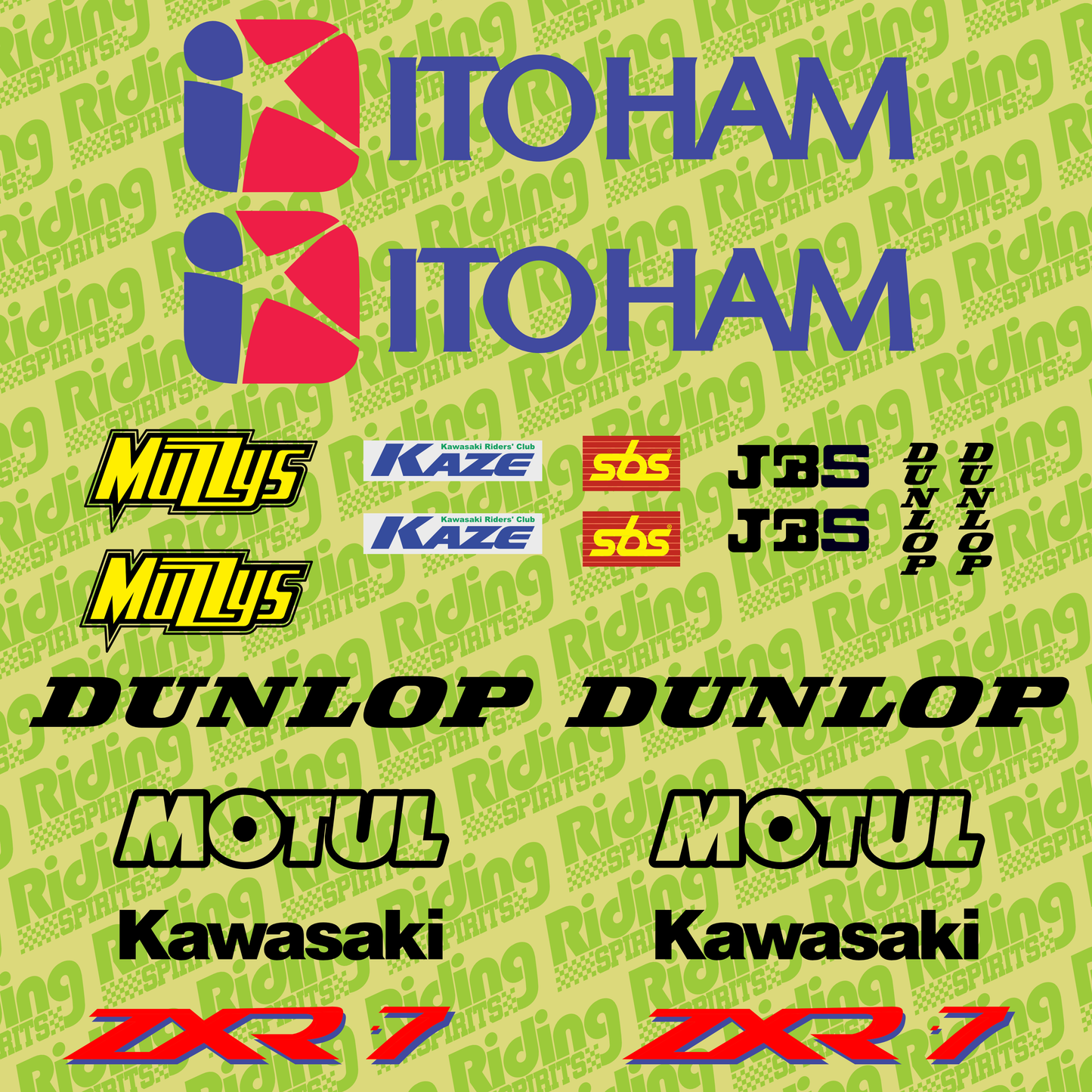 Itoham ZXR-7 Replica Graphic Kit