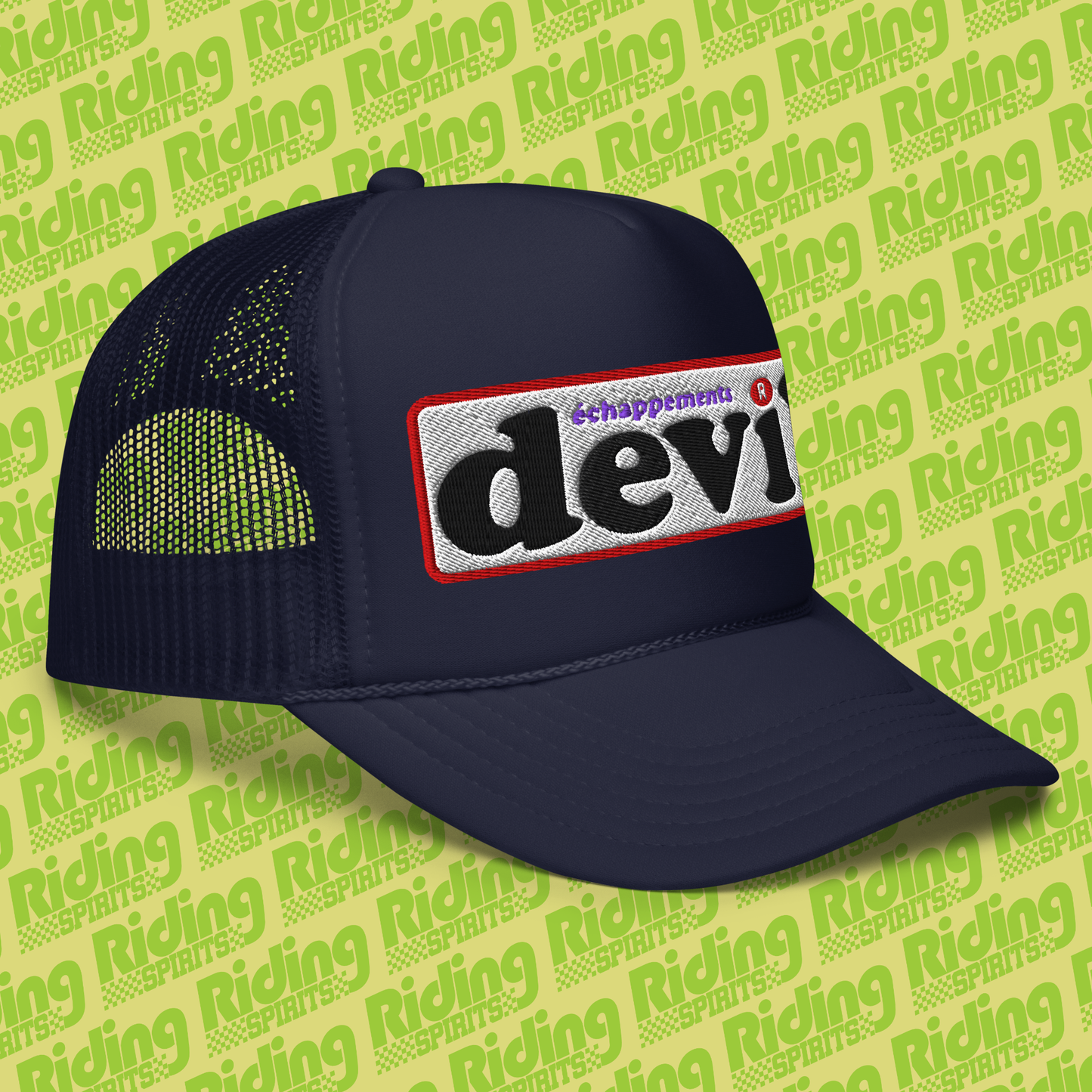 Devil France Retro Exhausts , Foam trucker hat