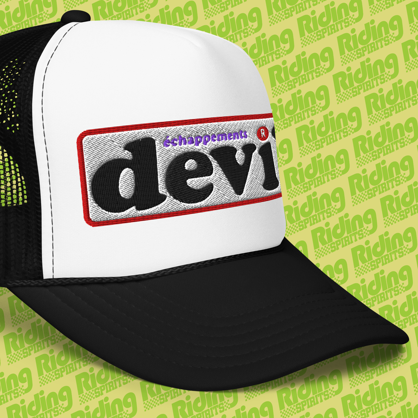 Devil France Retro Exhausts , Foam trucker hat