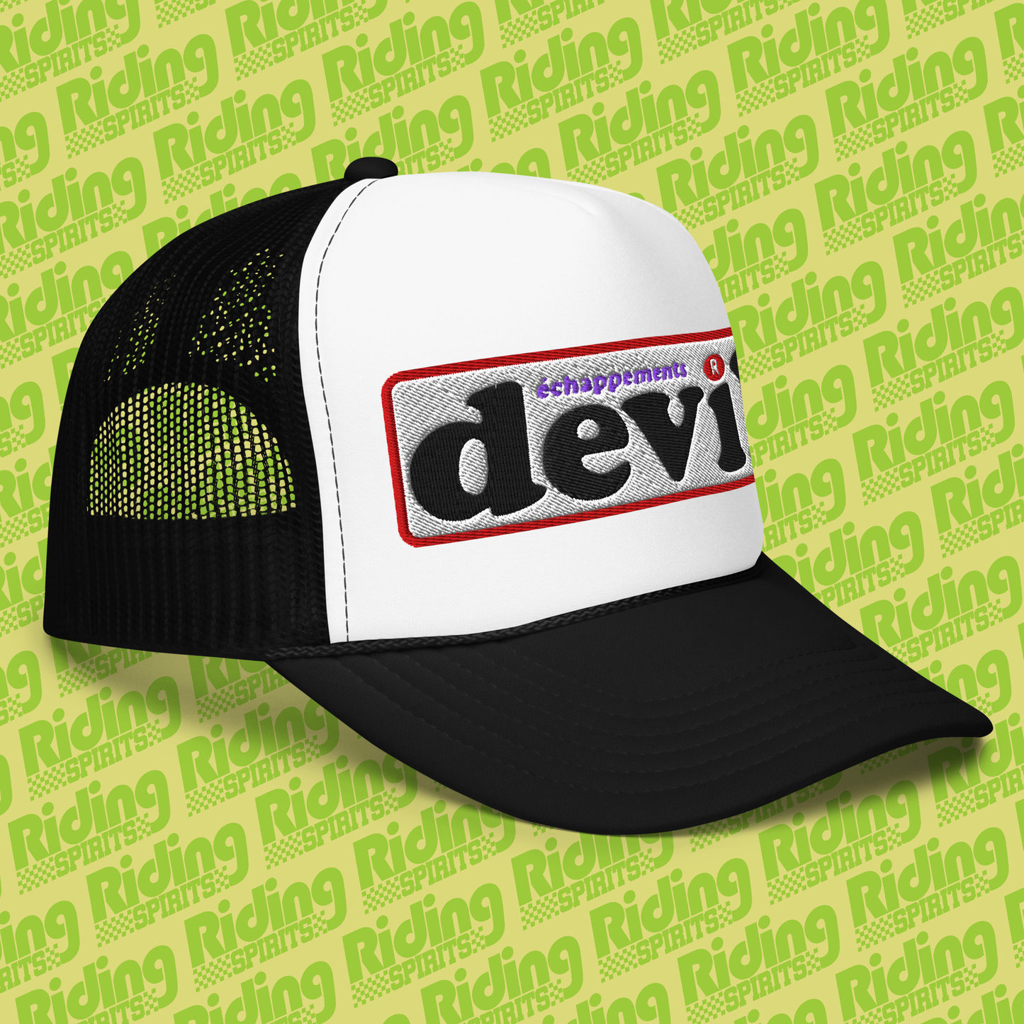 Devil France Retro Exhausts , Foam trucker hat