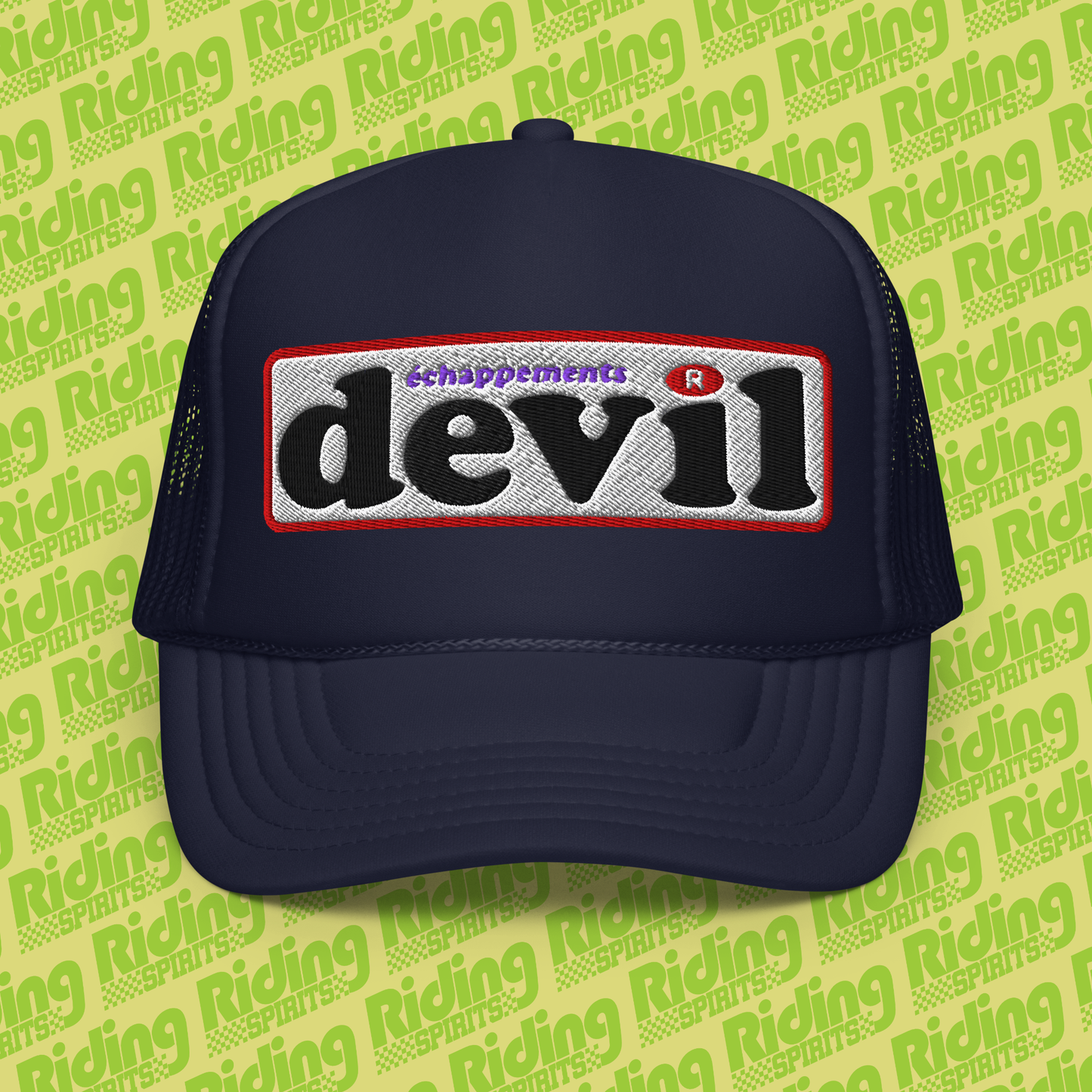 Devil France Retro Exhausts , Foam trucker hat