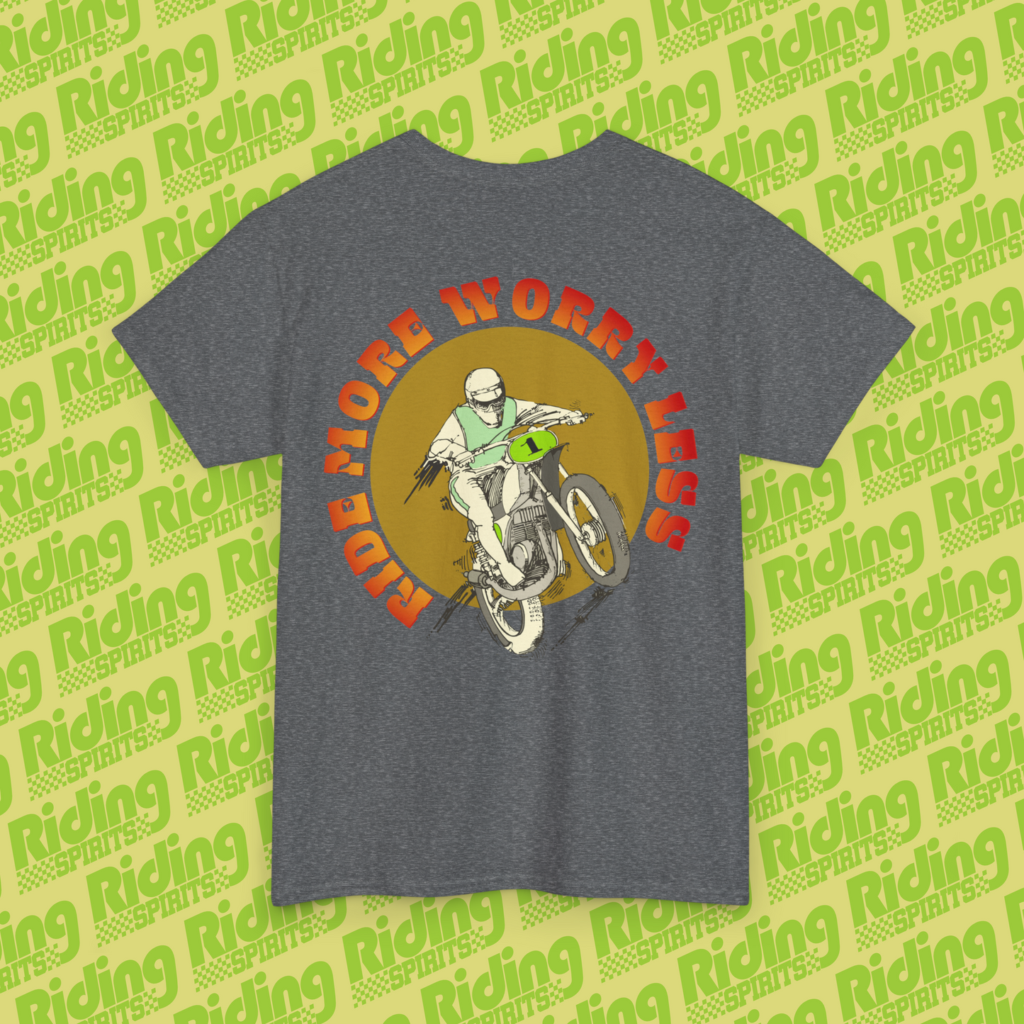 Ride More Worry Less Dirt Vision Short Sleeve T-Shirt