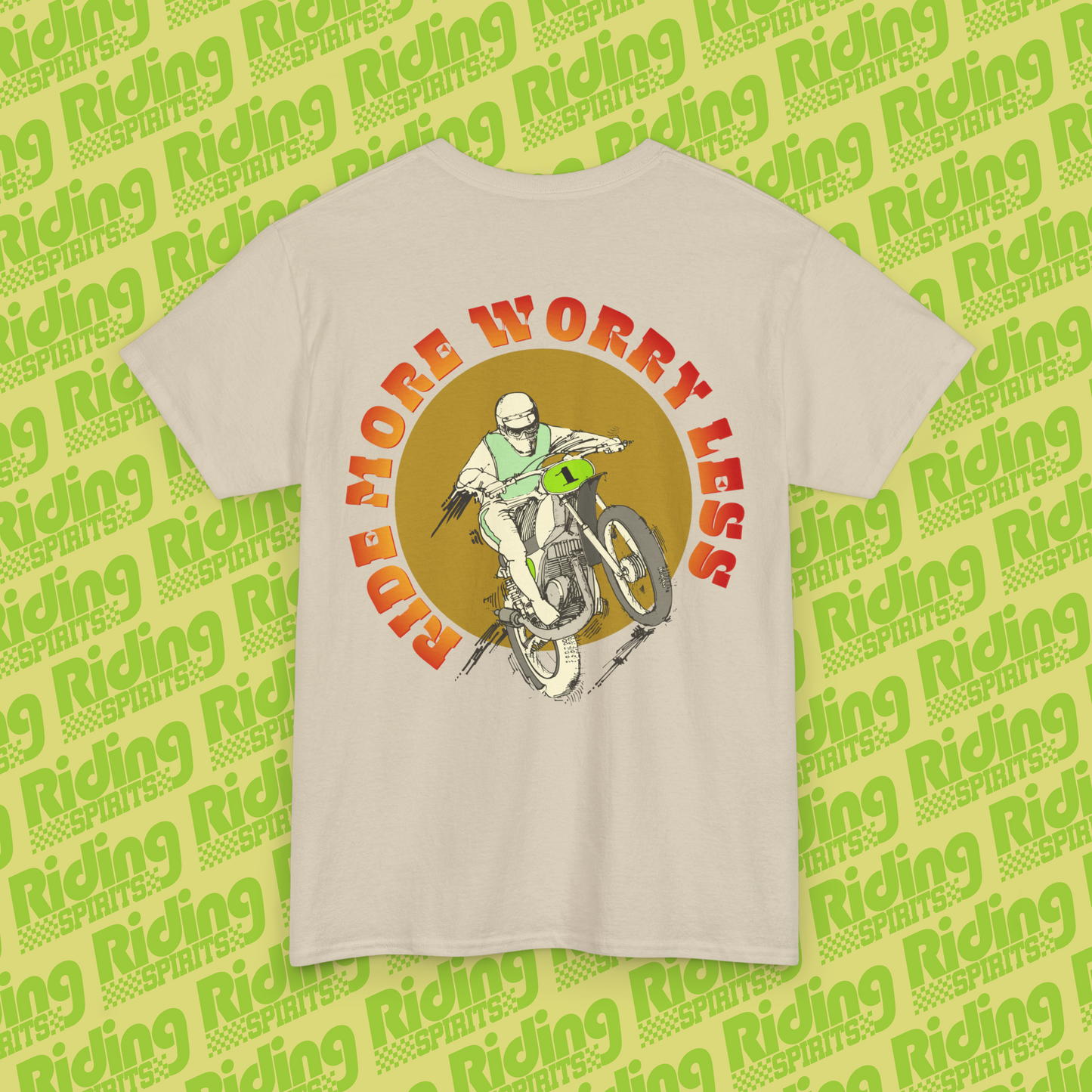 Ride More Worry Less Dirt Vision Short Sleeve T-Shirt