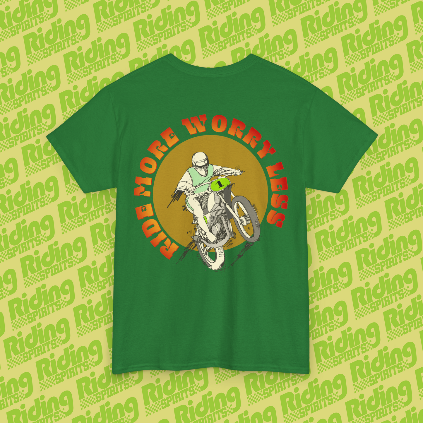 Ride More Worry Less Dirt Vision Short Sleeve T-Shirt