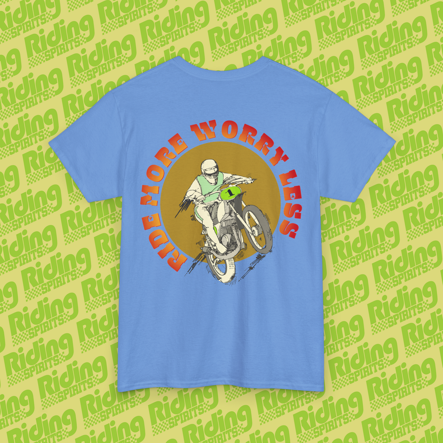 Ride More Worry Less Dirt Vision Short Sleeve T-Shirt