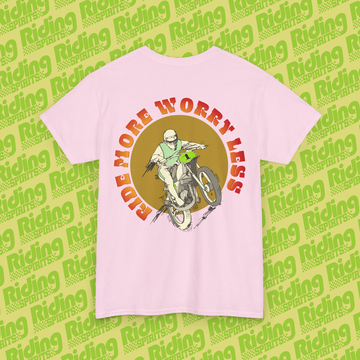 Ride More Worry Less Dirt Vision Short Sleeve T-Shirt