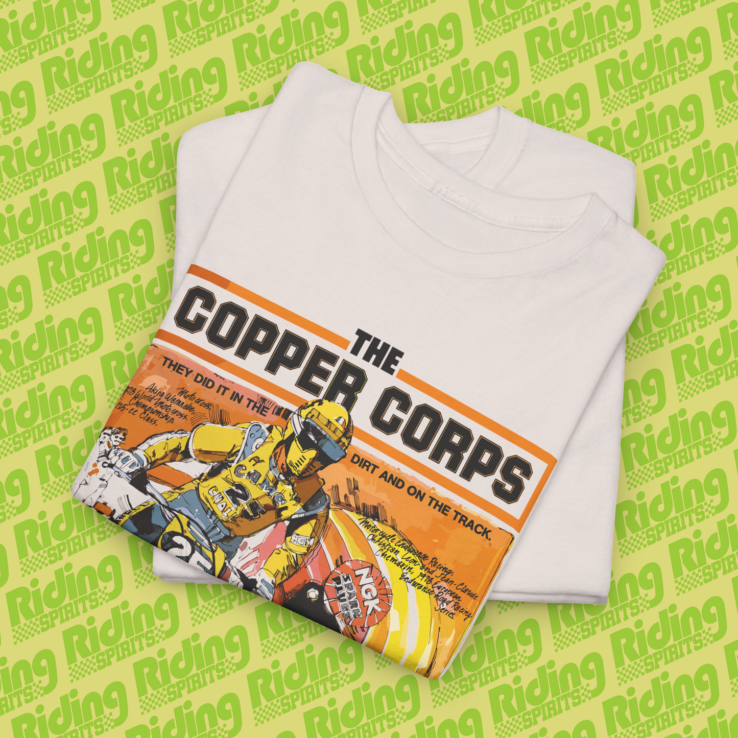 The Copper Corps 70s NGK Retro Plugs Short Sleeve Tshirt