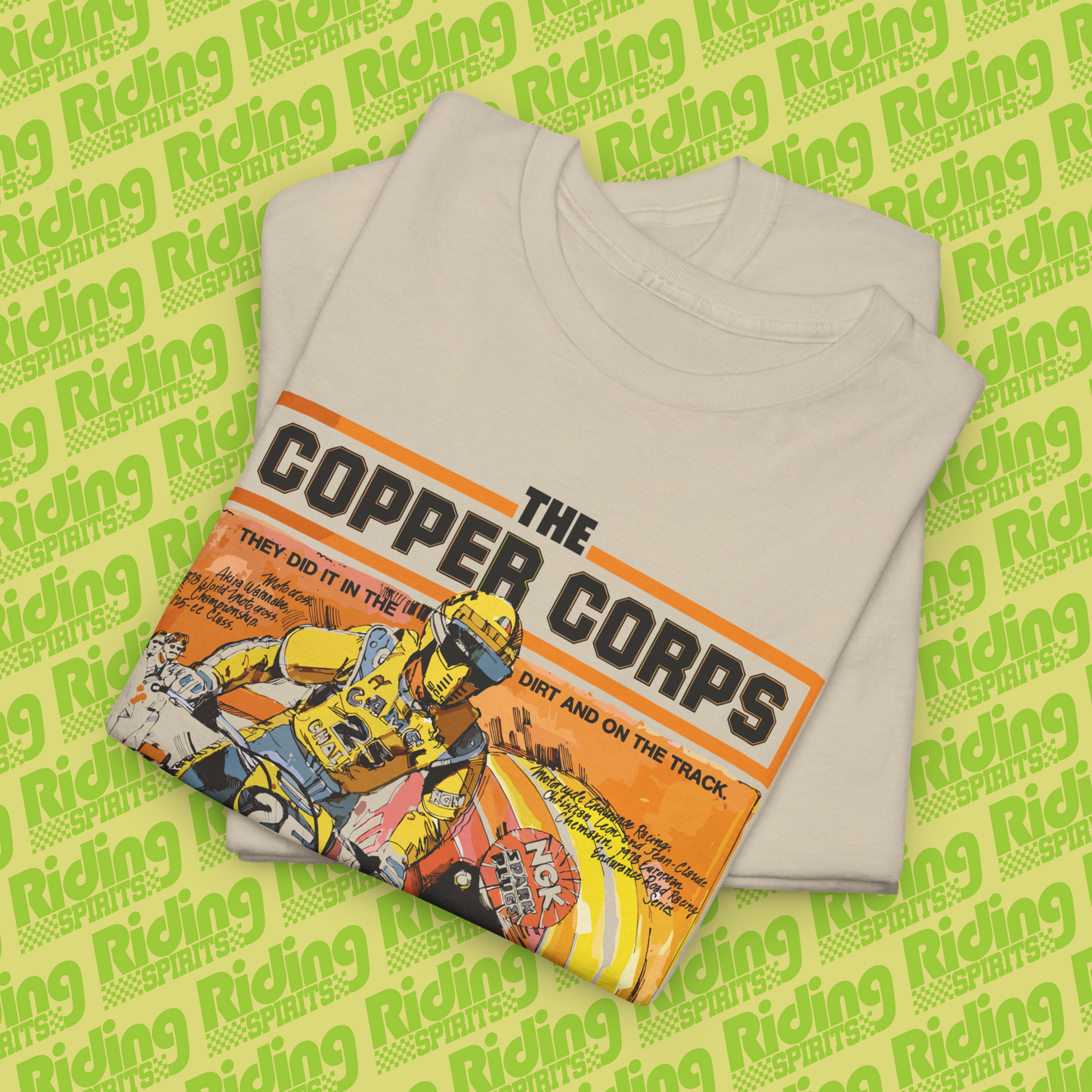 The Copper Corps 70s NGK Retro Plugs Short Sleeve Tshirt