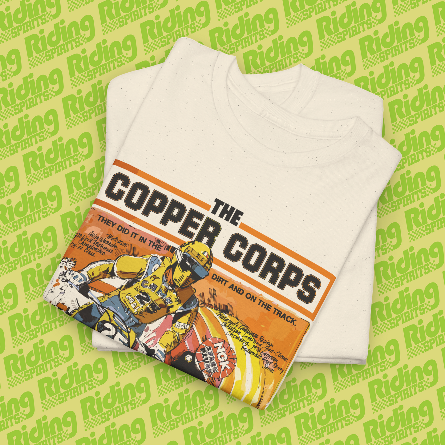 The Copper Corps 70s NGK Retro Plugs Short Sleeve Tshirt