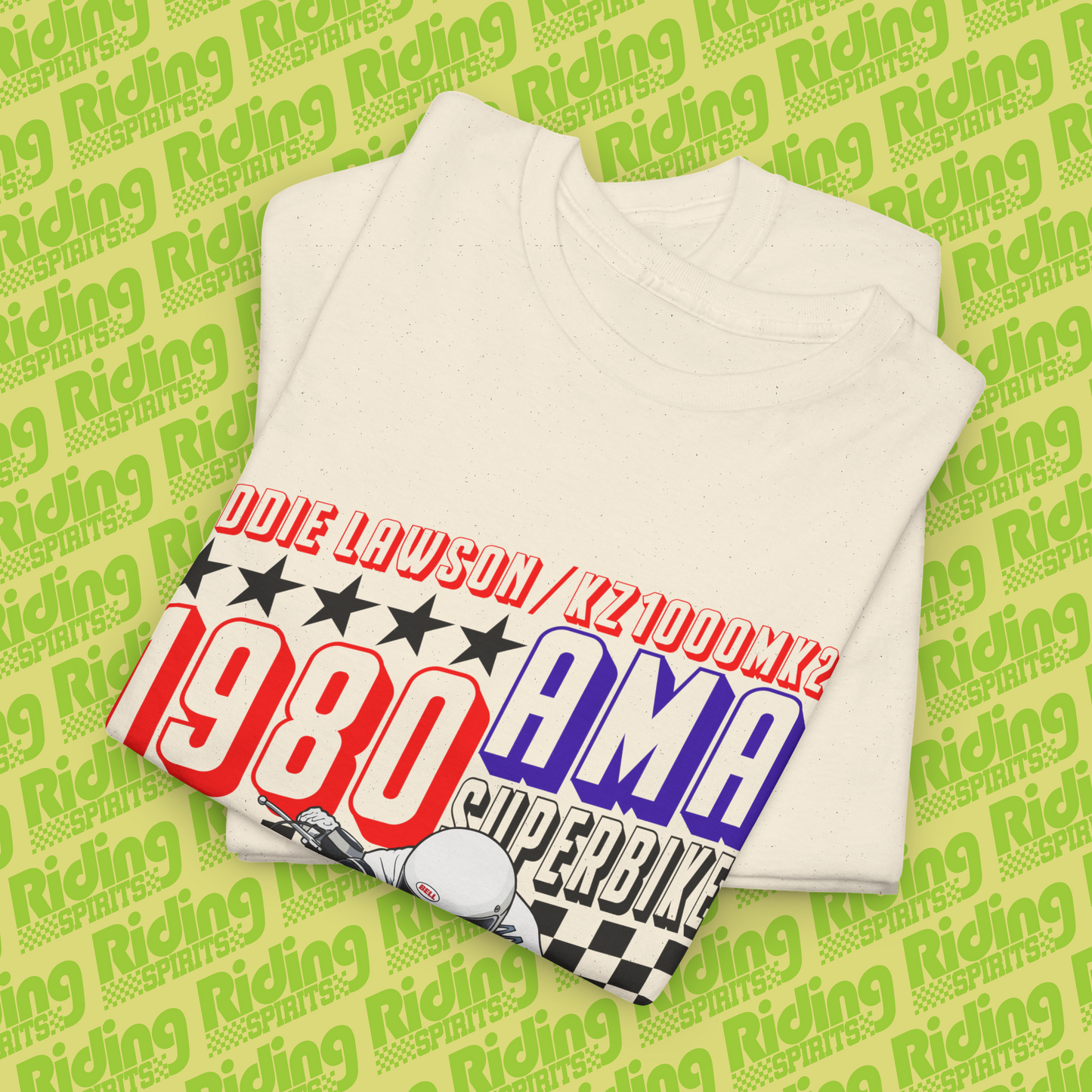 1980 AMA SBK Lawson MK2 Short Sleeve T-shirt