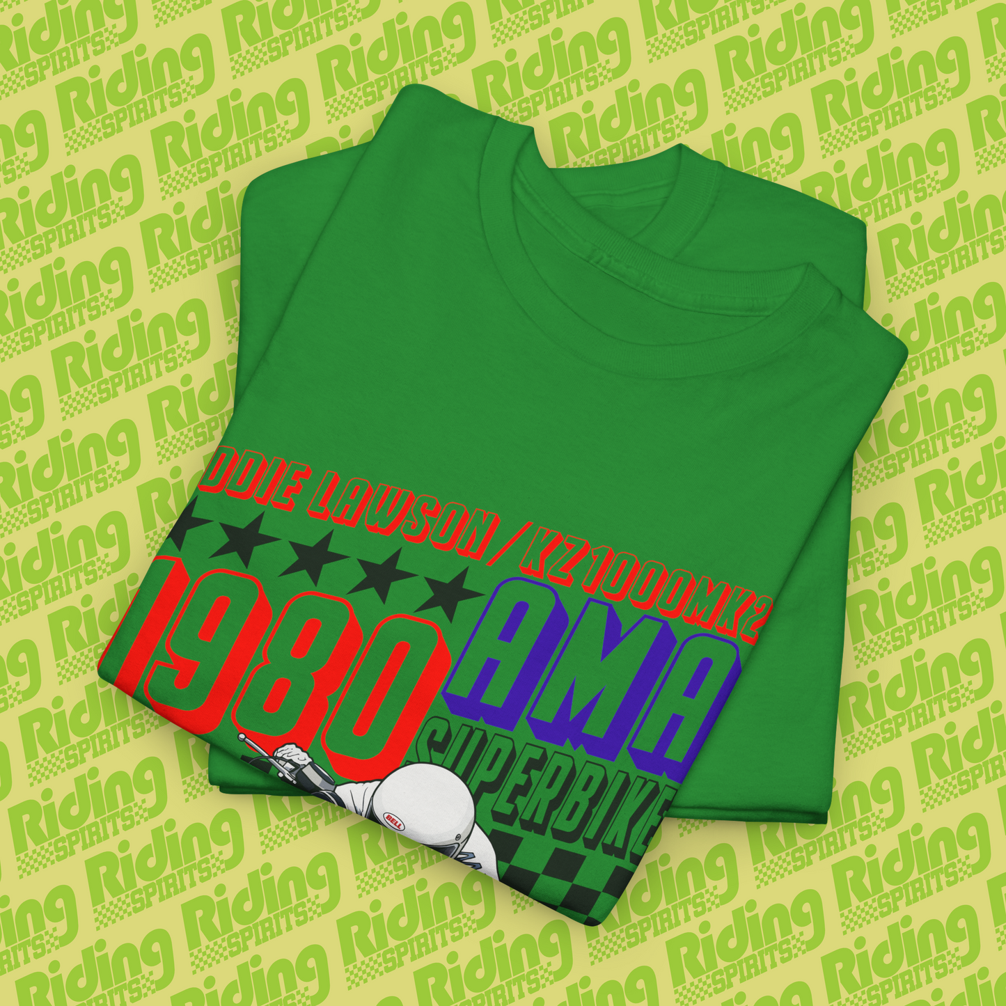 1980 AMA SBK Lawson MK2 Short Sleeve T-shirt
