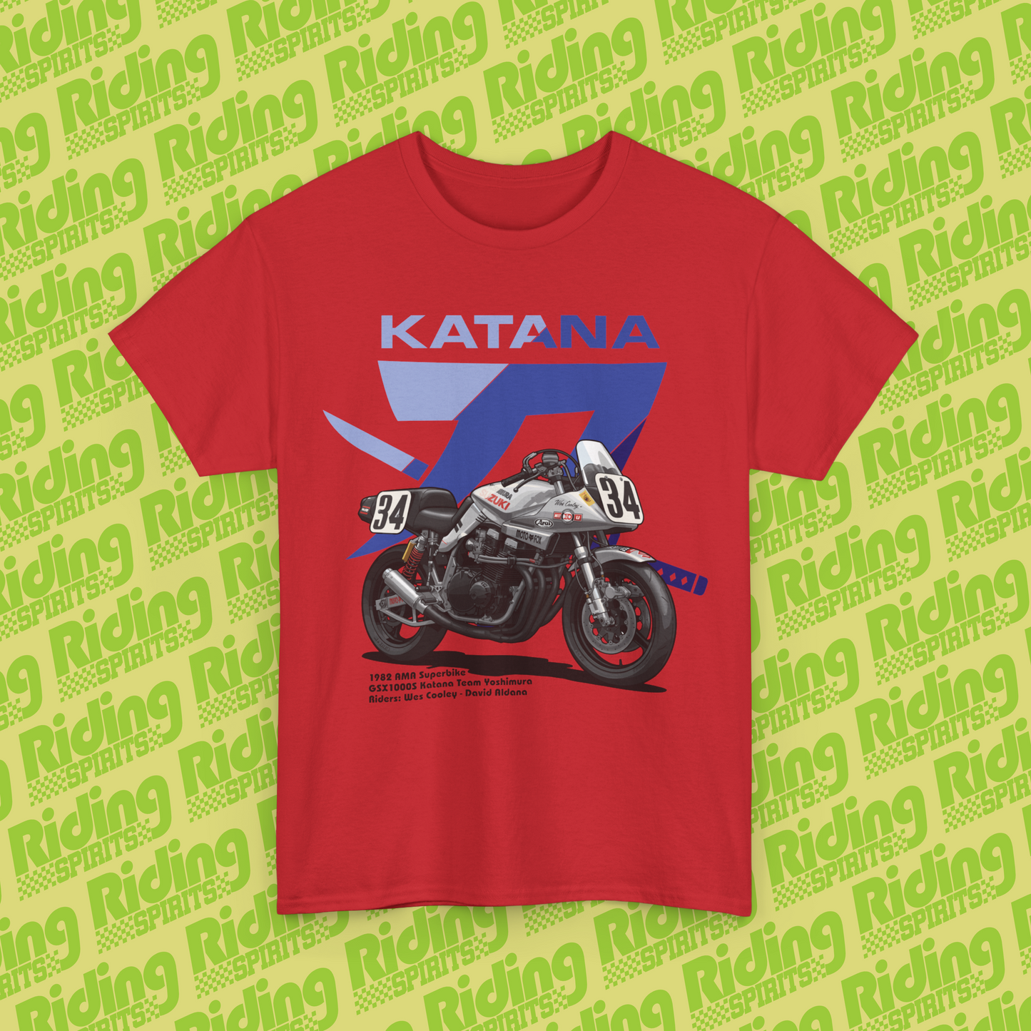 GSX Katana AMA Superbike 1982 Short Sleeve T-shirt
