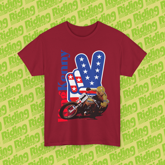 King Kenny Roberts Flat Track TZ750 Short Sleeve T-shirt