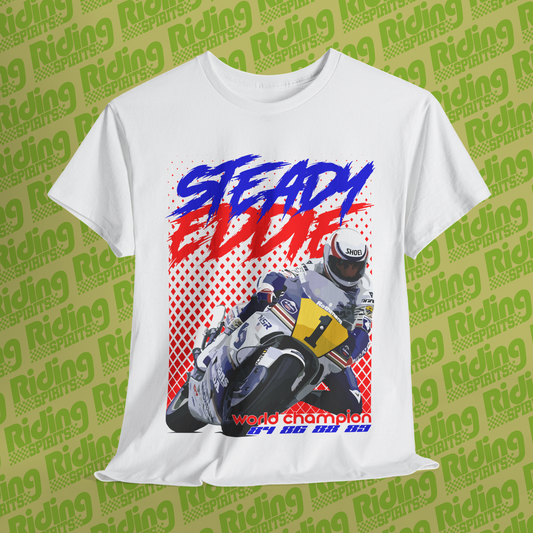 Steady Eddie Lawson GP Champ Short Sleeve T-shirt