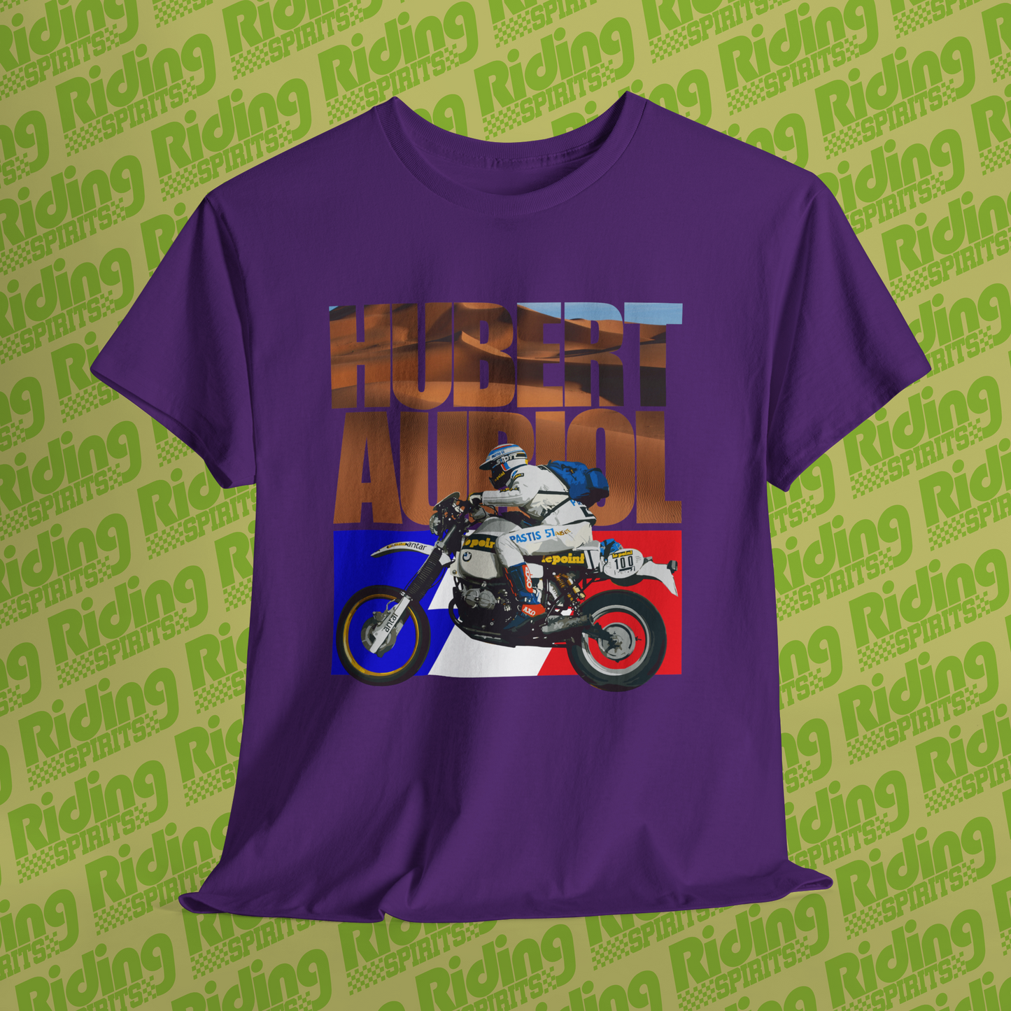 Moto Heroes Series Hubert Auriol Racer legend  Racing Unisex classic tee