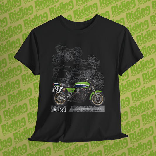 1982 KZ1000J S1 AMA superbike legends Short Sleeve Tshirt