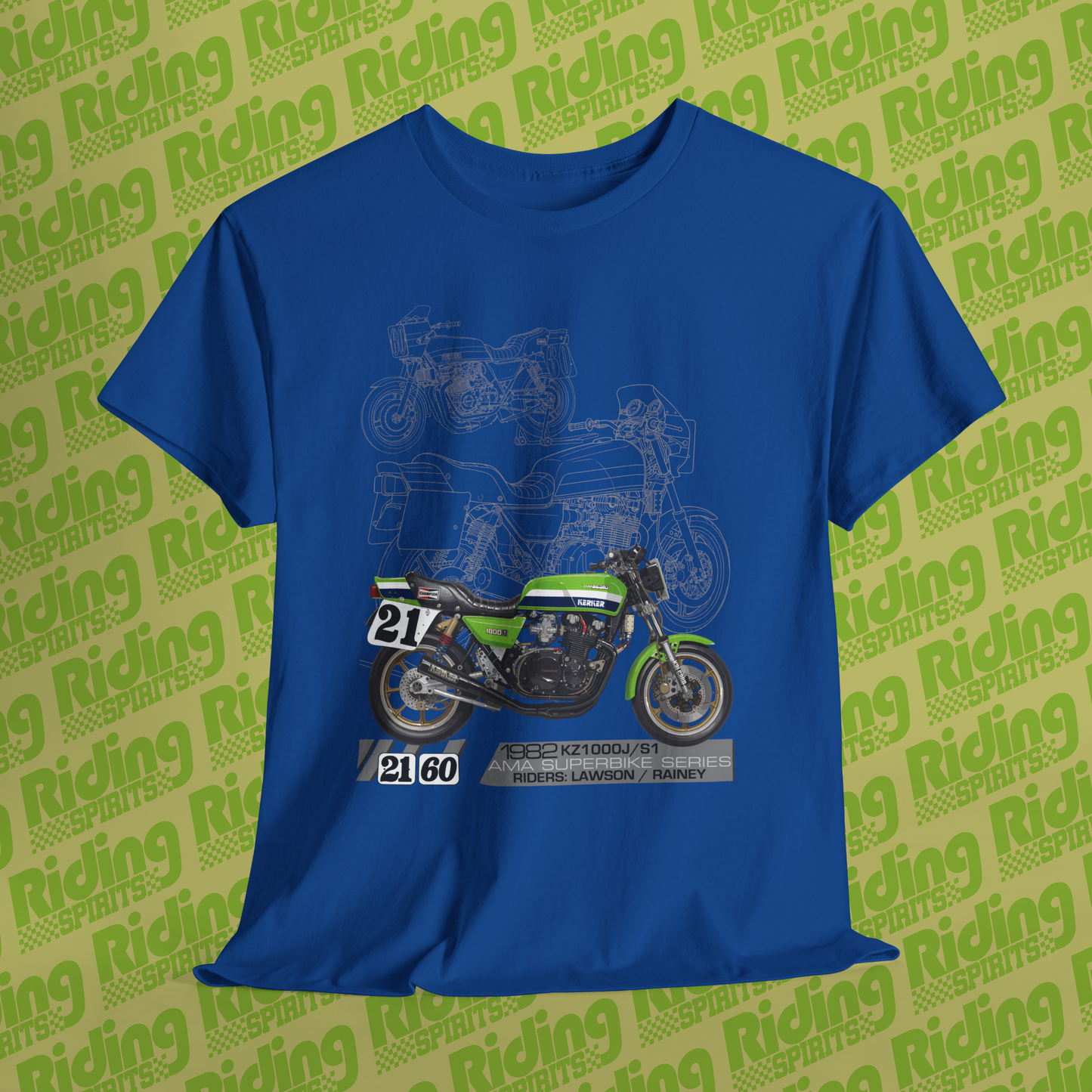 1982 KZ1000J S1 AMA superbike legends Short Sleeve Tshirt