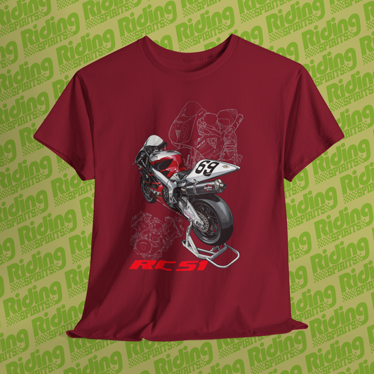 RC51 V Twin Superbike RVT VTR SP1 Short Sleeve Tshirt