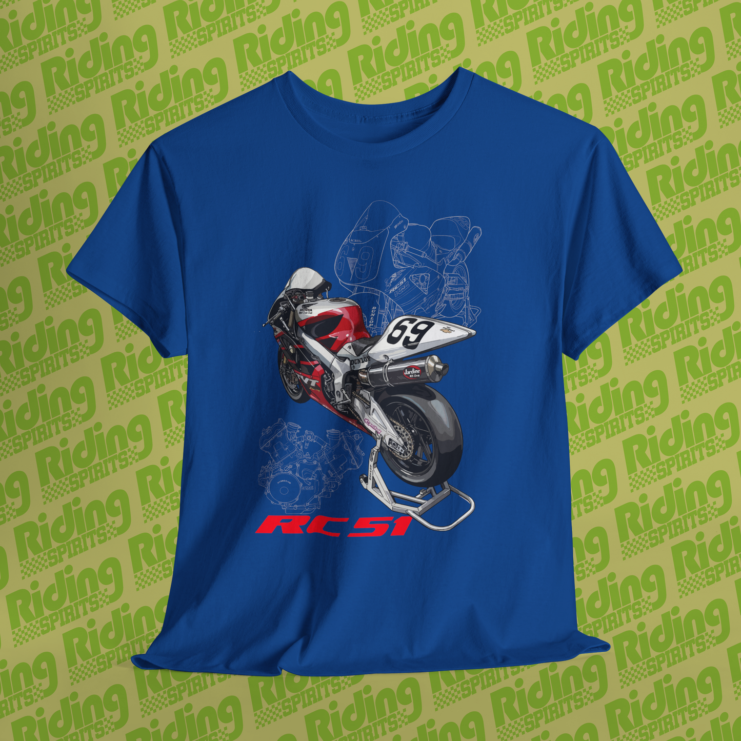 RC51 V Twin Superbike RVT VTR SP1 Short Sleeve Tshirt